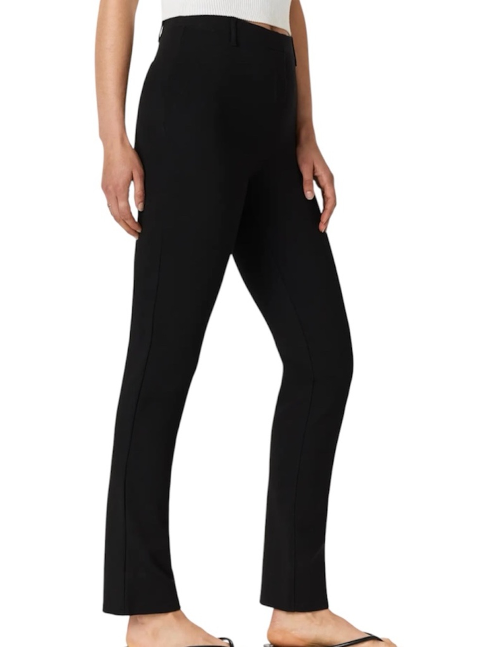 Quince Black Straight-Leg Women's Pants size L